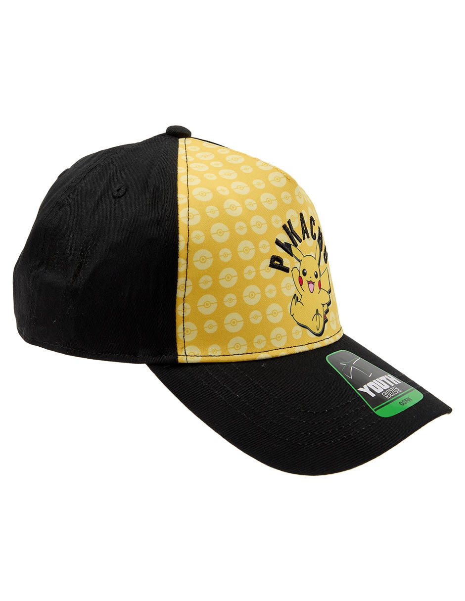 Gorra con visera curva snapback Pokémon Pikachu infantil