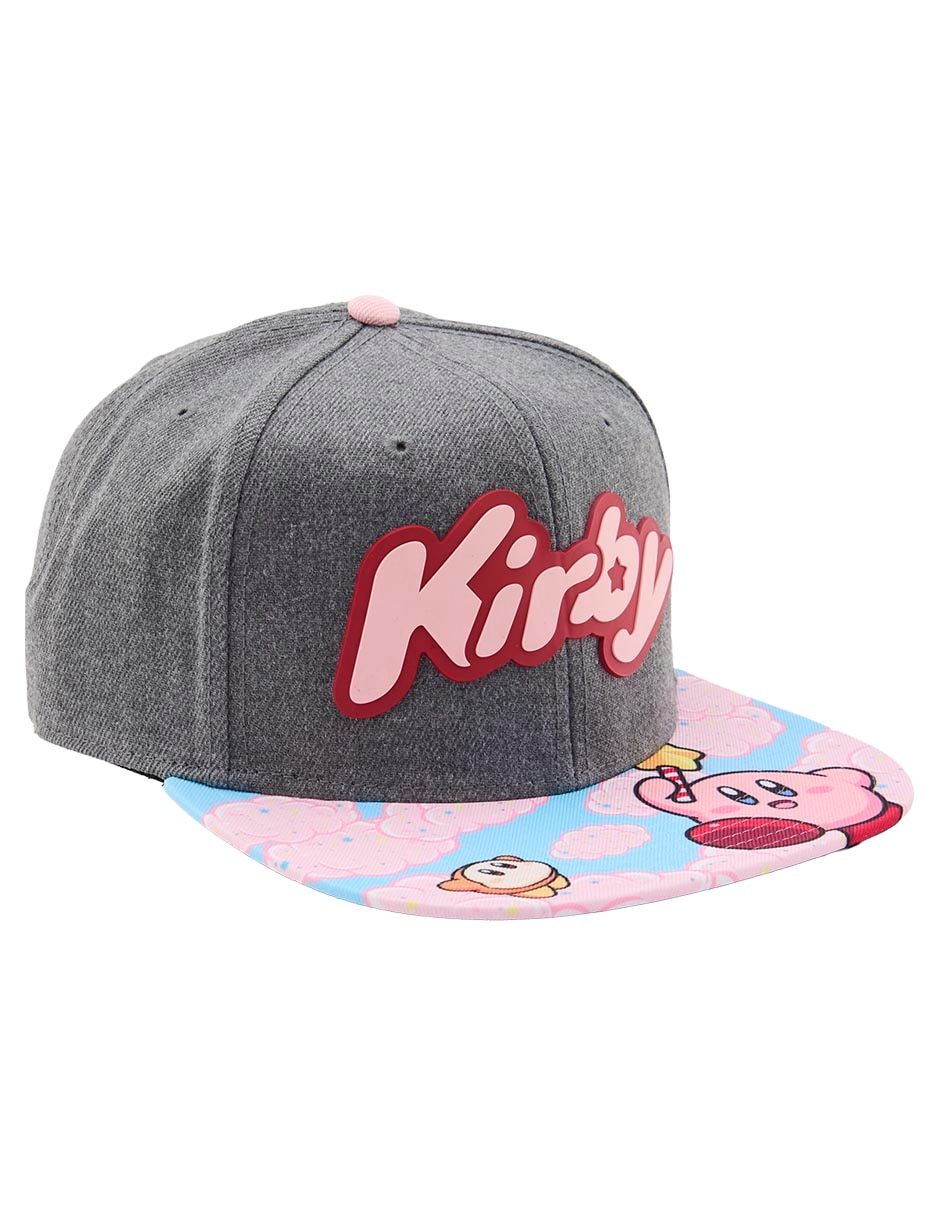 Gorra con visera plana snapback Nintendo Kirby infantil