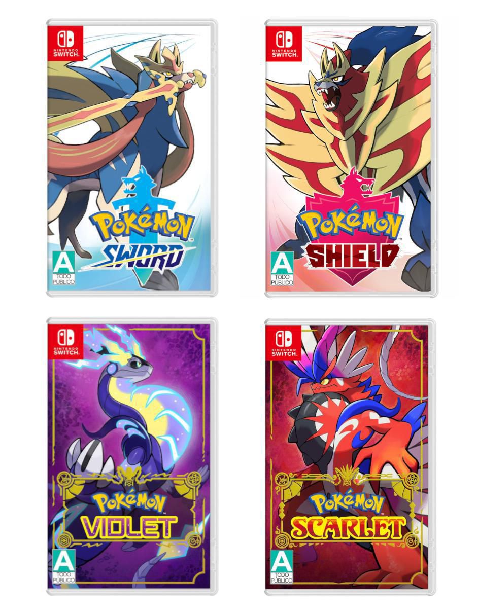 Pokemon Sword + Pokemon Shield + Pokemon Violet + Pokemon Scarlet bundle para Nintendo Switch Pokemon Sword + Pokemon Shield + Pokemon Violet + Pokemon Scarlet bundle para Nintendo Switch