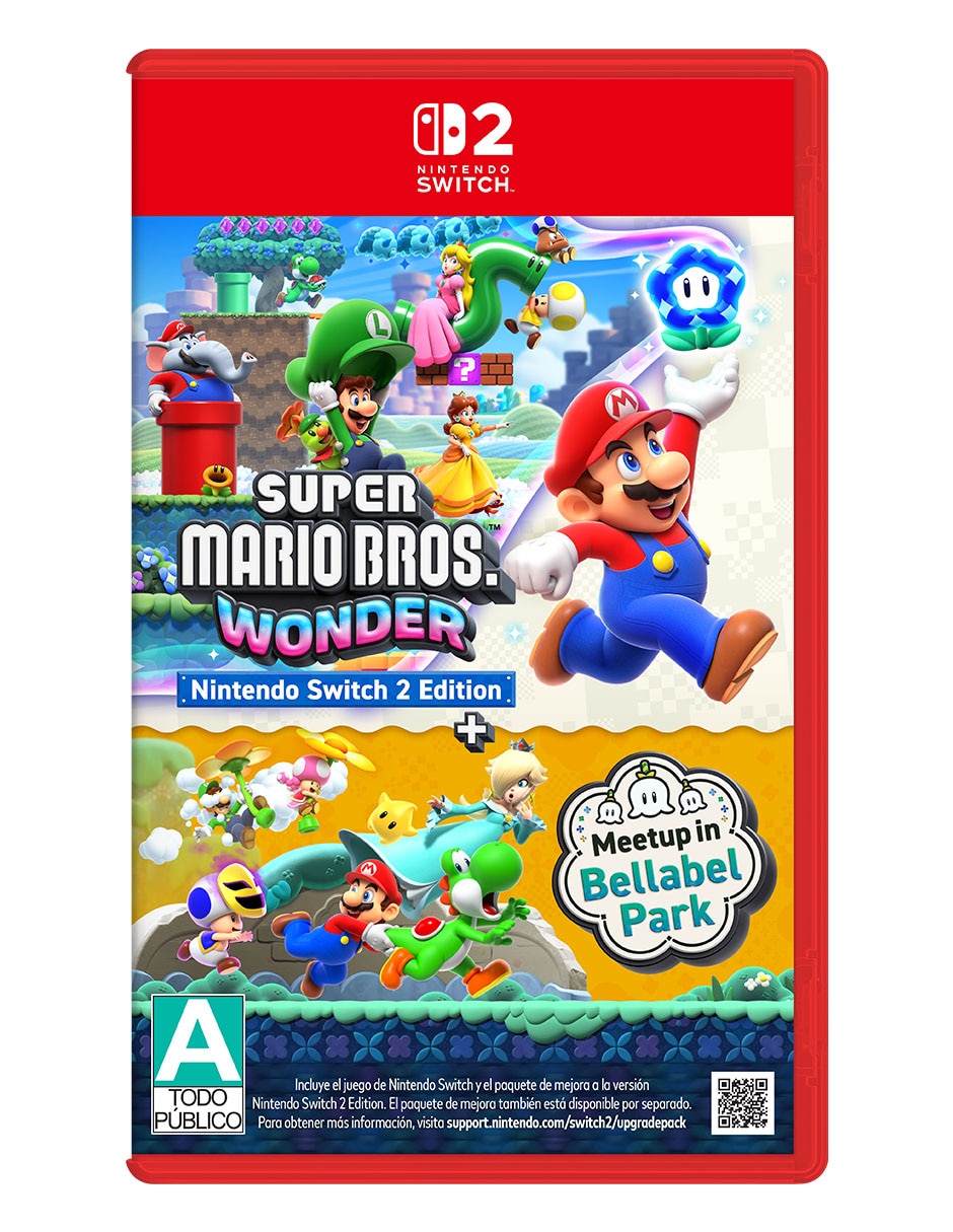 Super Mario Bros Wonder + Meetup in Bellabel estándar para Nintendo Switch 2 Super Mario Bros Wonder + Meetup in Bellabel estándar para Nintendo Switch 2
